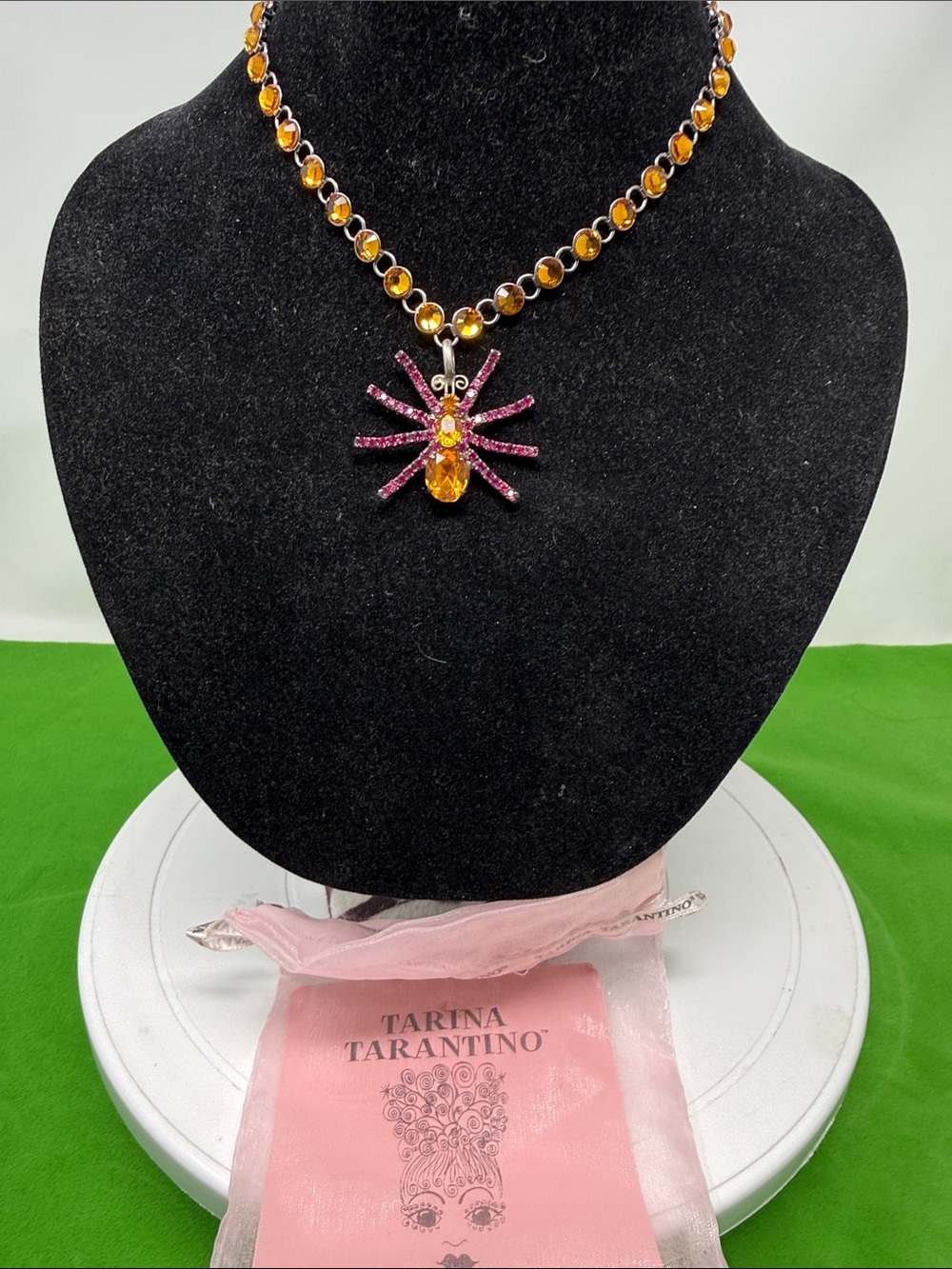 RARE Tarina Tarantino Spider Necklace